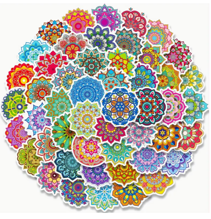 Vibrant Mandala Stickers