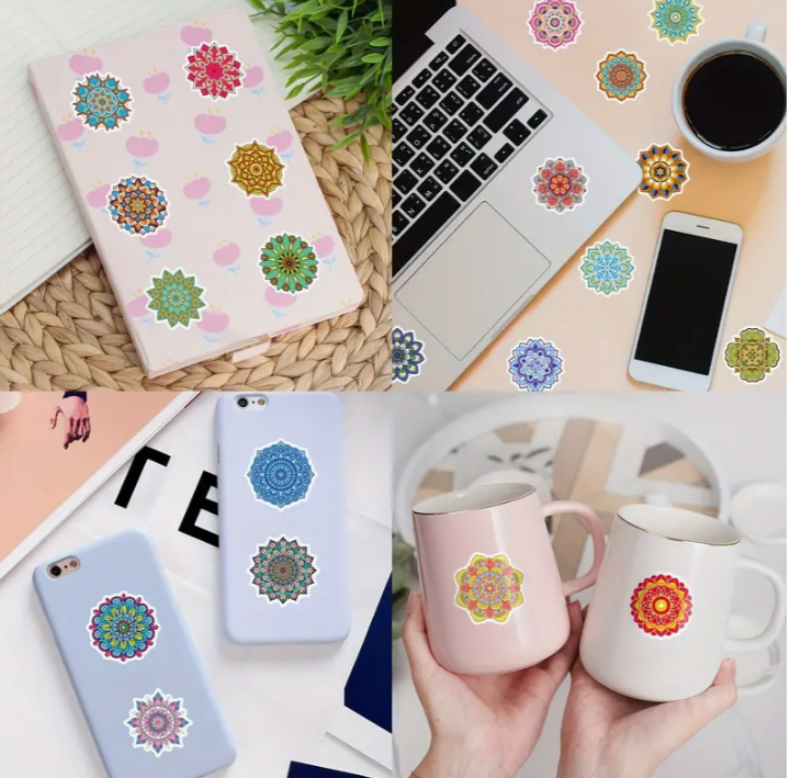 Vibrant Mandala Stickers