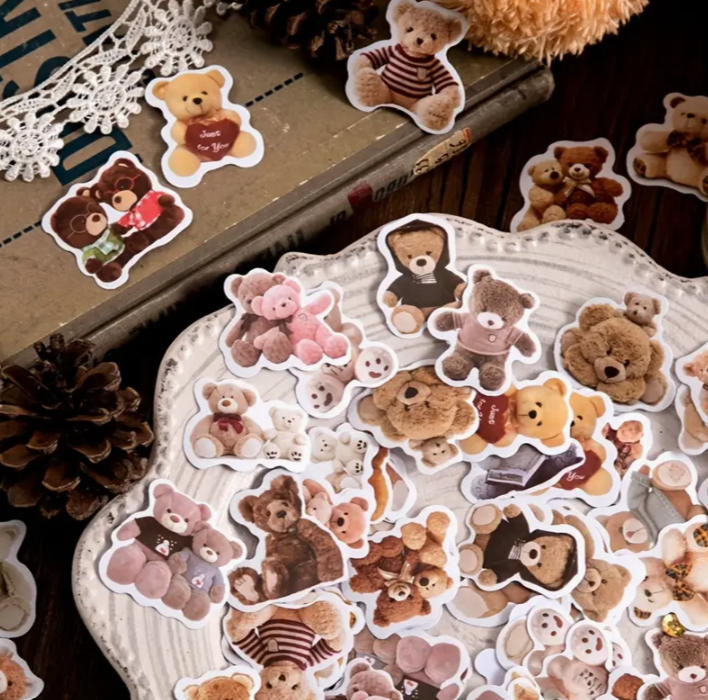 Mini Teddy Bear Sticker Pack