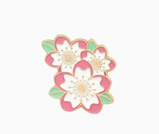 Cherry Blossom Enamel Pin