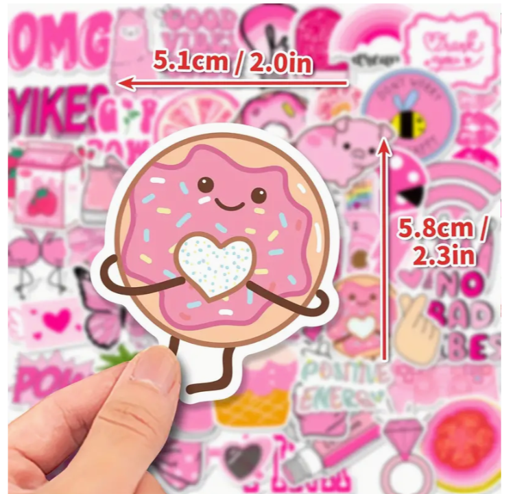 Mini Pink Sticker Pack