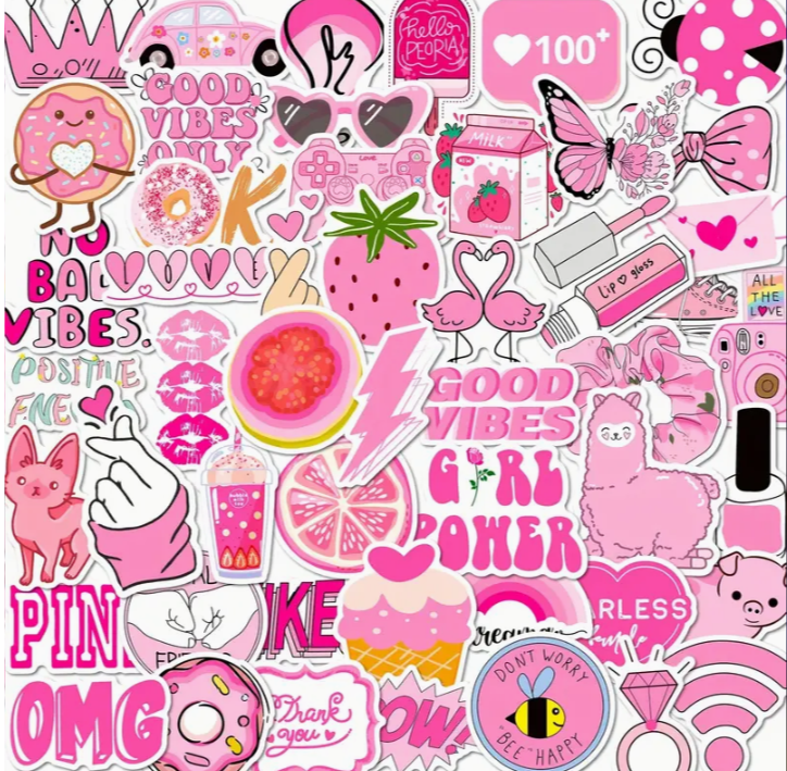 Mini Pink Sticker Pack