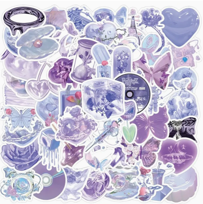 Vinyl Purple Sticker Pack