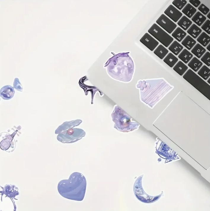 Vinyl Purple Sticker Pack