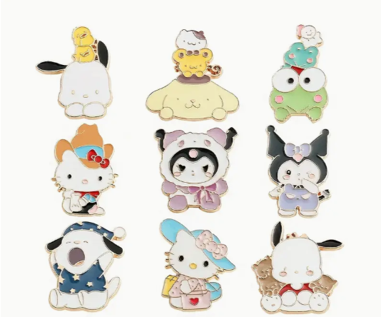 Sanrio Hello Kitty and Friends Enamel Pins