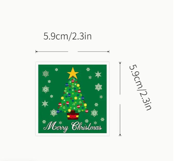 Waterproof Vinyl Christmas Stickers