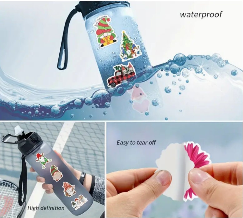 Christmas Gnome Waterproof Vinyl Sticker Pack