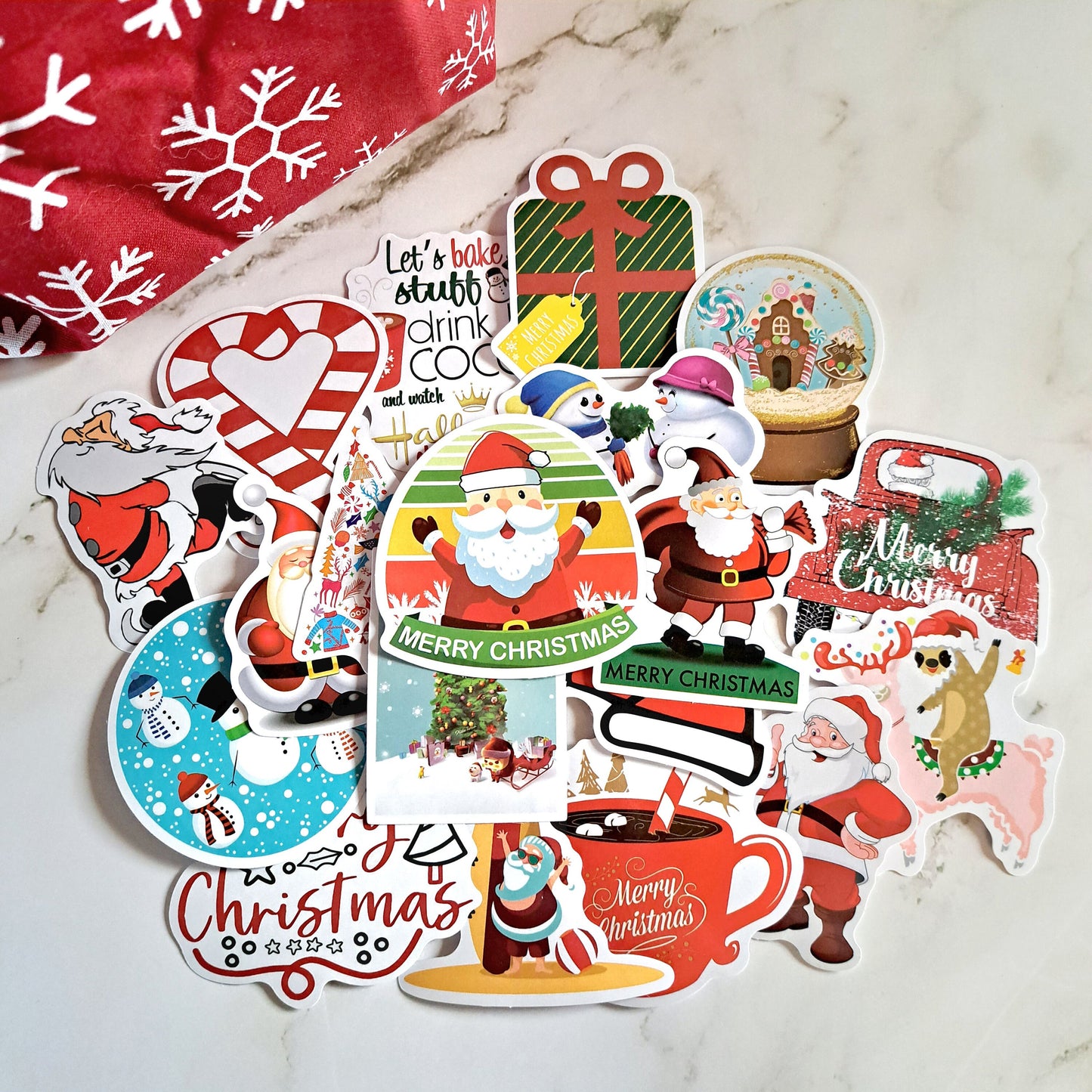 Waterproof Vinyl Christmas Stickers