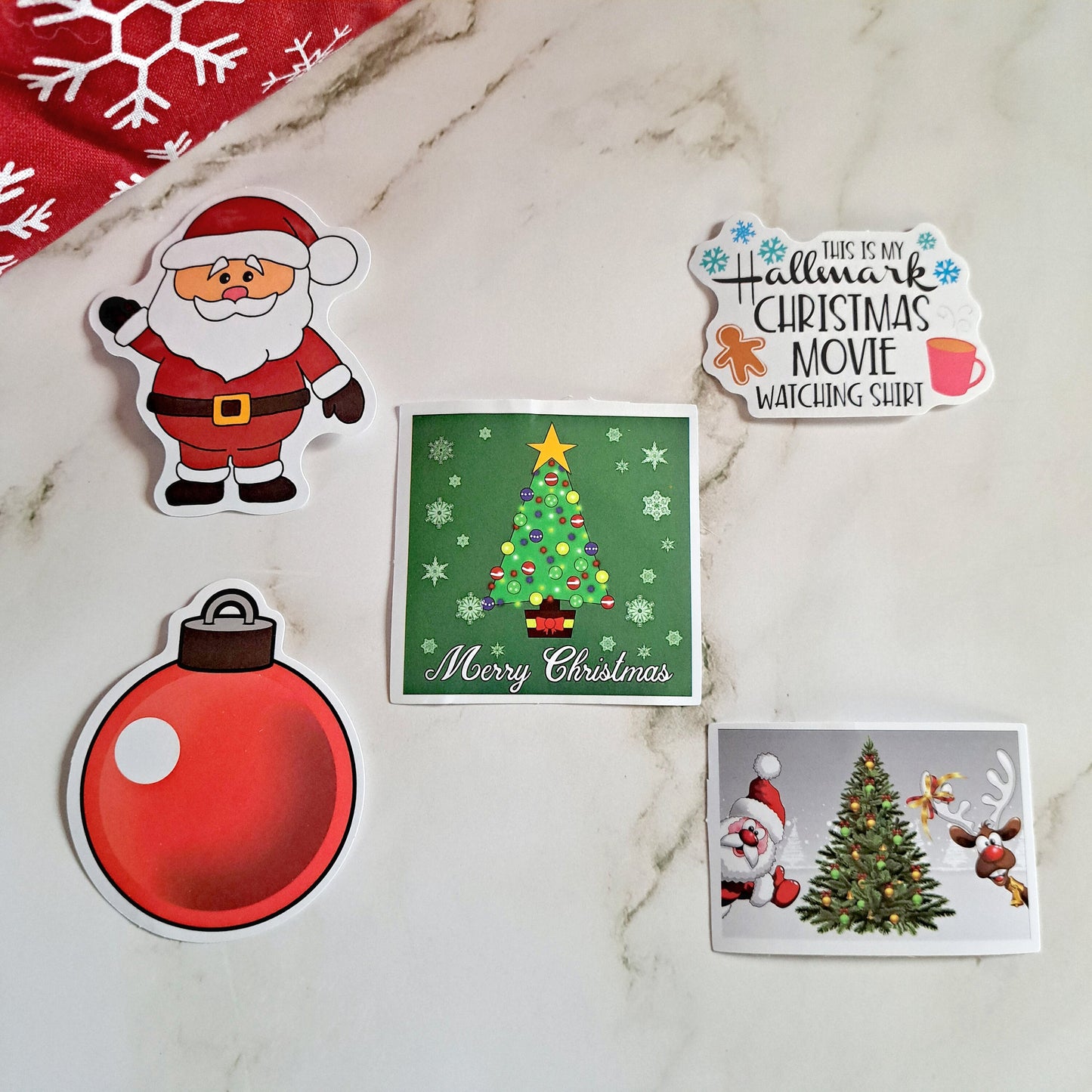 Waterproof Vinyl Christmas Stickers