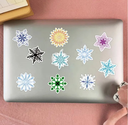 Waterproof Snowflake Sticker Pack